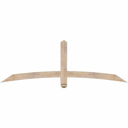 Ekena Millwork Bellingham Smooth Timber Gable Bracket, Douglas Fir, 72"W x 24"H x 3 1/2"D x 3 1/2"F, 8/12 Pitch GBW072X24X0404BEL00SDF